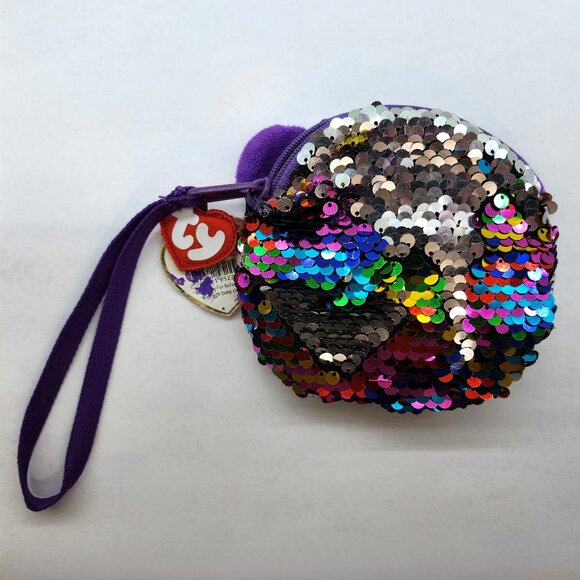 Beany Boo Wristlet Reversible Sequin Purse - Picture 3 of 4